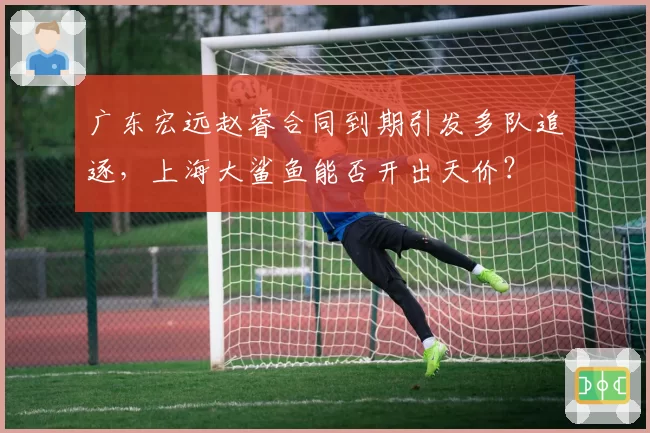 广东宏远赵睿合同到期引发多队追逐，上海大鲨鱼能否开出天价？
